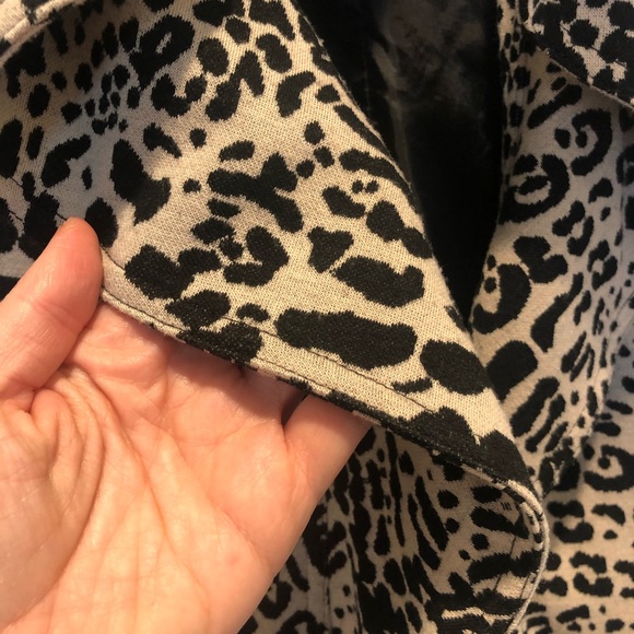 Calvin Klein Cheetah Print Ruffle Blazer! (10) - Picture 2 of 4